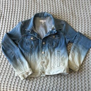 LOFT Blue Ombre Jean Jacket